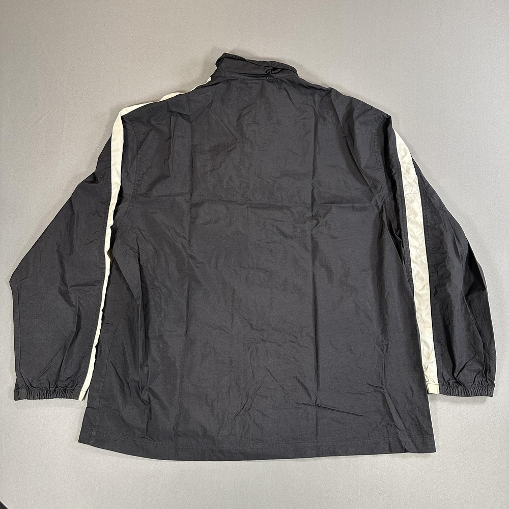 Nike Jacket Mens Large Black Stripe Full Zip Windbreaker Athletic Track - Picture 6 of 6